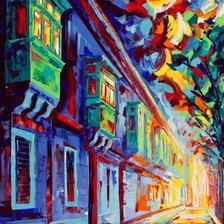 Схема вышивки «балконы»