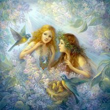 Схема вышивки «серия: феи»