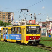 Схема вышивки «Старый новый трамвай»