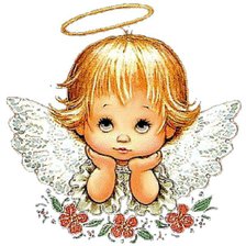 Схема вышивки «Ангелочек в подарок»