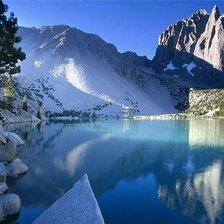 Схема вышивки «горы»