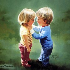 Схема вышивки «Первая любовь»