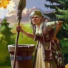 Схема вышивки «Баба Яга»