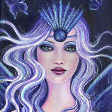 Схема вышивки «девушка фея»