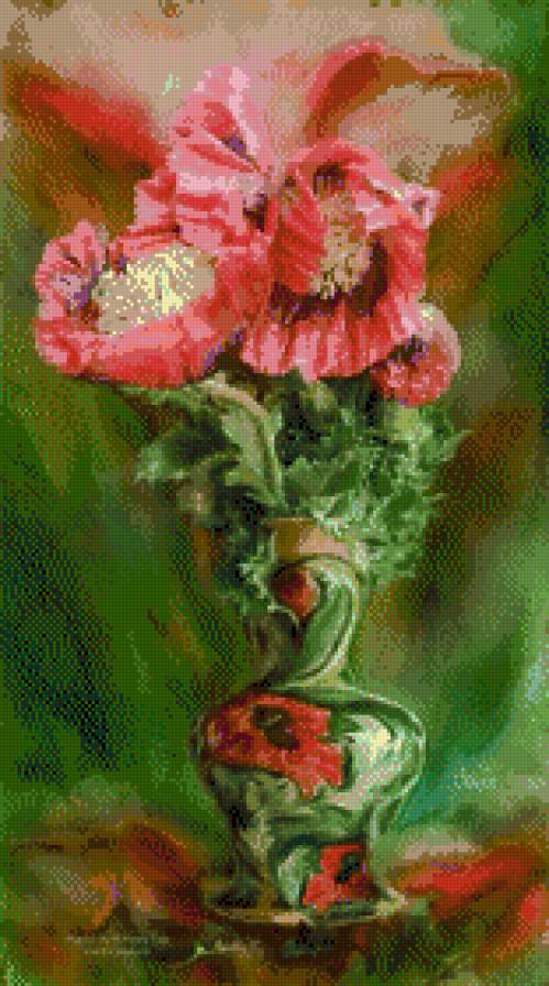 Carol Cavalaris - maki, kwiaty - предпросмотр