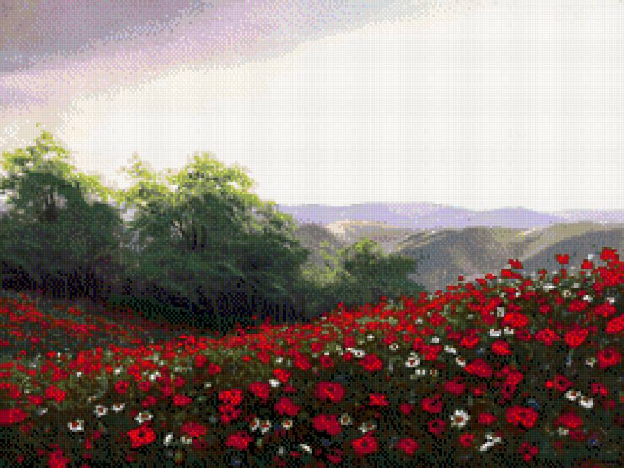 Egidio Antonaccio - ziwopis, drzewa, przyroda, pejzaz - предпросмотр