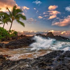 Схема вышивки «пейзаж»