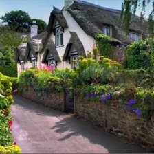 Схема вышивки «английская деревня»