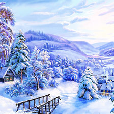 Схема вышивки «Зимушка-зима»