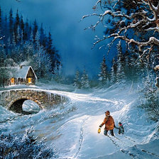 Схема вышивки «Дорога домой»