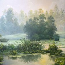 Схема вышивки «Туман»