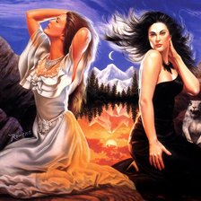 Схема вышивки «свет и тьма»