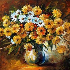 Схема вышивки «леонид Афремов красивый букет букет»