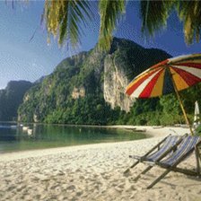 Схема вышивки «пляж»