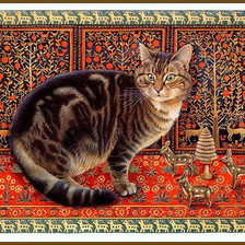 Схема вышивки «кот»
