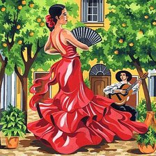 Схема вышивки «Испанский танец»