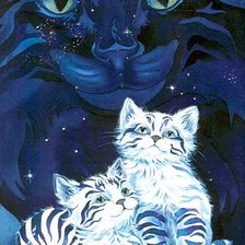 Схема вышивки «Полосатые котята»