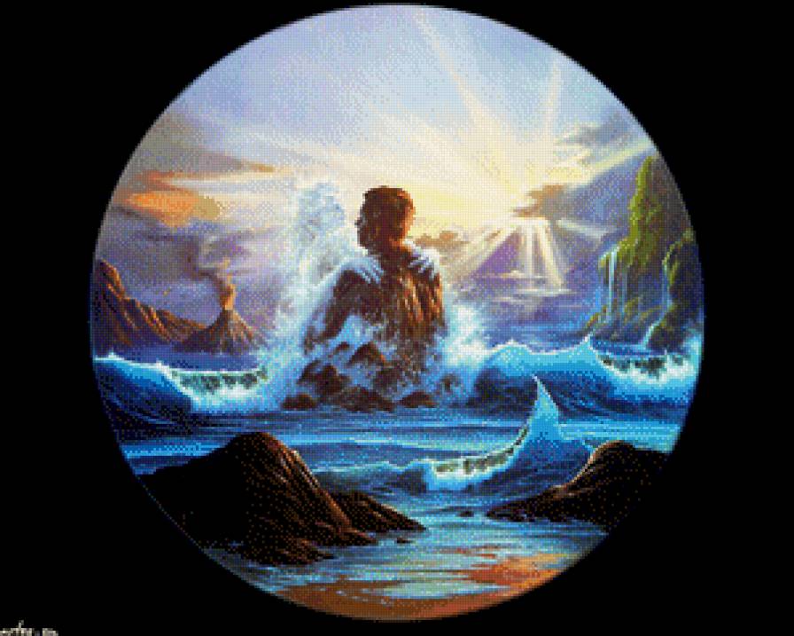 объятие природы - картины, фэнтези, картина - предпросмотр