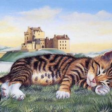 Схема вышивки «котенок»