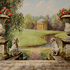 Схема вышивки «пейзаж»