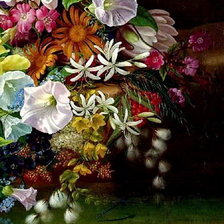 Схема вышивки «шикарный букет часть 4»