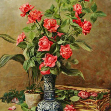 Схема вышивки «старинная картина»