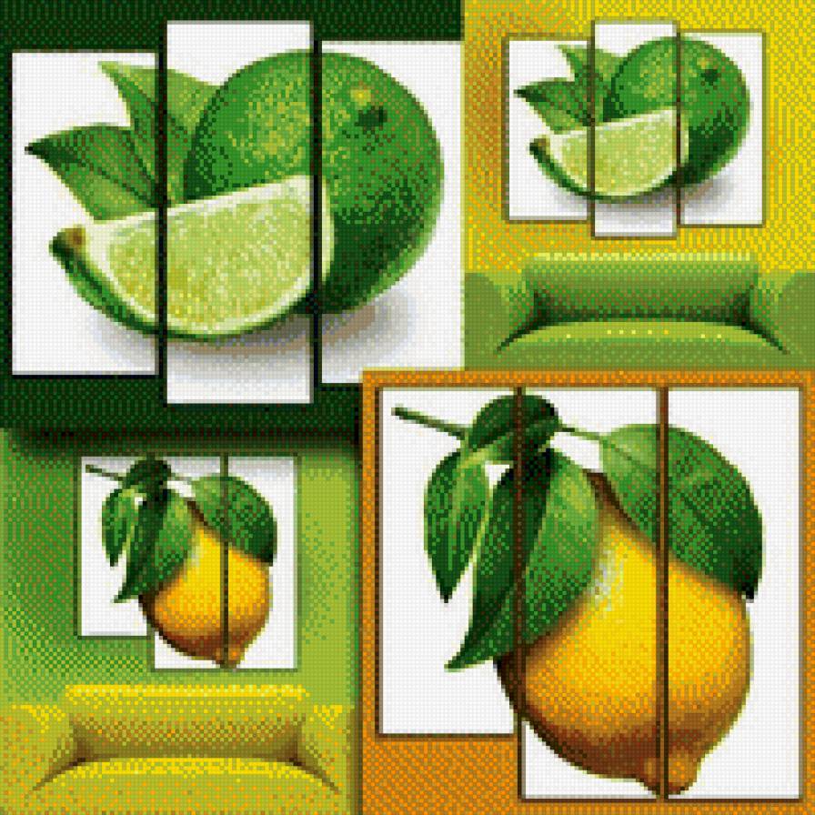 цитрусовые - фрукты, натюрморт, подушка - предпросмотр