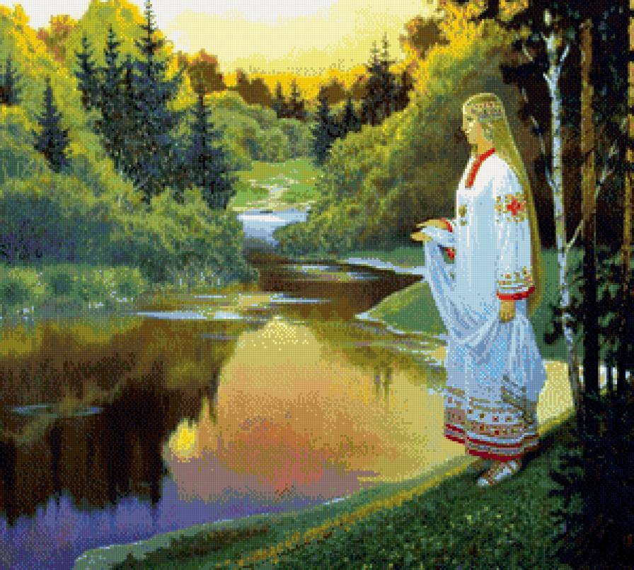 Лада - озеро, сказка, мифы, лес, пейзаж, природа - предпросмотр