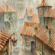 Схема вышивки «Проливной дождь»