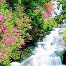 Схема вышивки «горная река»