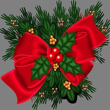 Схема вышивки «Рождественский бант»