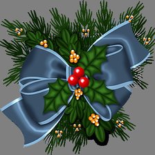 Схема вышивки «Рождественский бант»