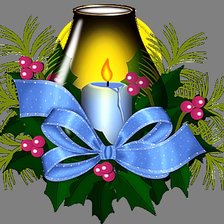 Схема вышивки «Рождественская свеча»