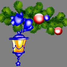 Схема вышивки «Рождественский фонарик»