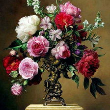 Схема вышивки «старинная картина»