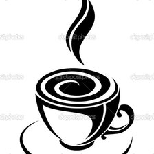 Схема вышивки «кофе»