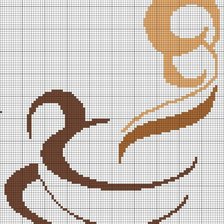 Схема вышивки «кофе»