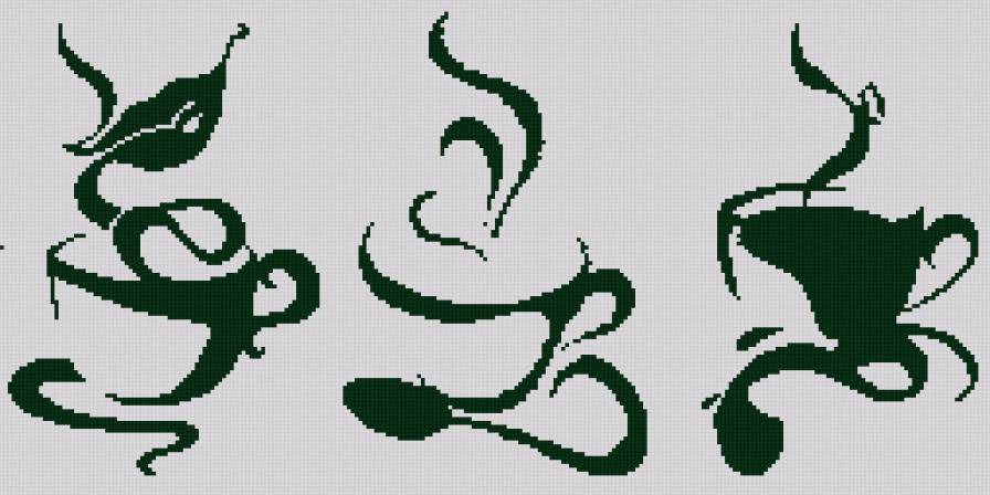 кофе - силует, кофе - предпросмотр