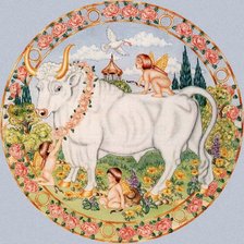 Схема вышивки «телец»