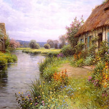 Схема вышивки «Луис Астон Найт 2 дом на берегу»