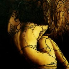 Схема вышивки «Девушка»