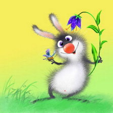 Схема вышивки «Зайчик»