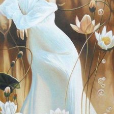 Схема вышивки «Девушка»