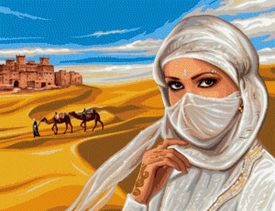 Восточная девушка - девушка, восток, красавица - предпросмотр