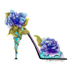 Схема вышивки «туфелька»