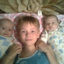 Схема вышивки «трое»