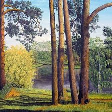 Схема вышивки «летний пейзаж»