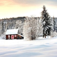 Схема вышивки «Зимняя сторожка»