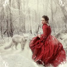 Схема вышивки «зимний лес»