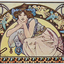 Схема вышивки «худ.Альфонс Муха Картина»